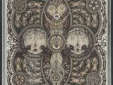 an image of a picture of a group of skulls in a frame