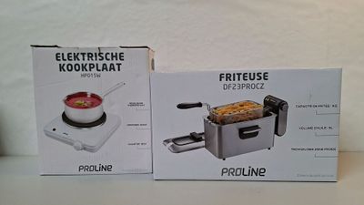 Lot d’une friteuse et réchaud - PROLINE - Descellé - TVA Réc…