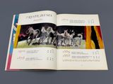 a book with a picture of a group of horses in it