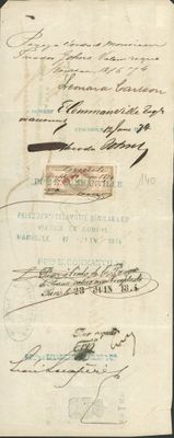 France Fiscaux : Effets de commerce Nr 140 sur beau document…