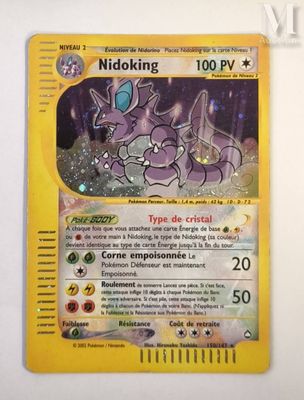 a close up of a pokemon card on a table