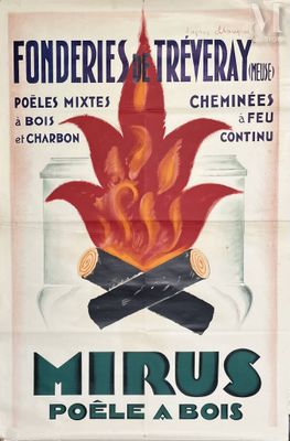 Charles LOUPOT (1892-1962) Poêle Mirus