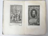 an open book with two pictures of a man and a woman