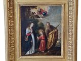 une image représentant un tableau où l'on voit Jésus et d'autres personnages dans un paysage