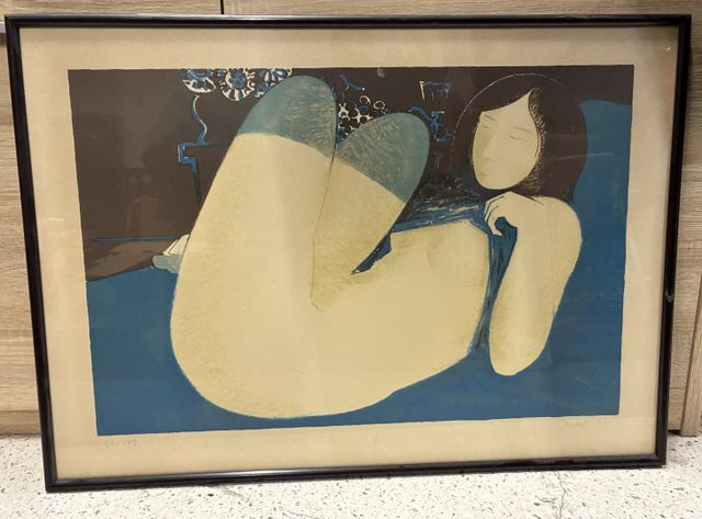 Alex BERDAL (né en 1945) « Armelle ». Lithographie. Signée en bas...