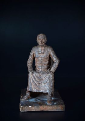 DUCHAUSSOY .ALBERT "Prélat assis" - Photo 1