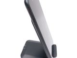 a cell phone that is sitting on top of a stand