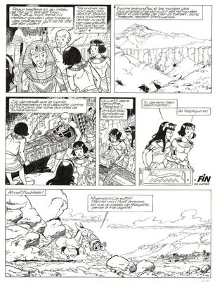 une page tirée de la bande dessinée du premier numéro de la série