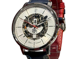 une photo d'une montre-bracelet avec un bracelet en cuir