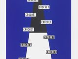 une image représentant une affiche bleue et blanche sur laquelle figurent des mots