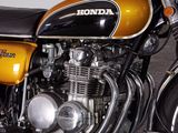 a motorcycle that is parked in a garage