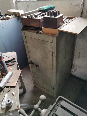 an image of a workbench in a workshop with tools