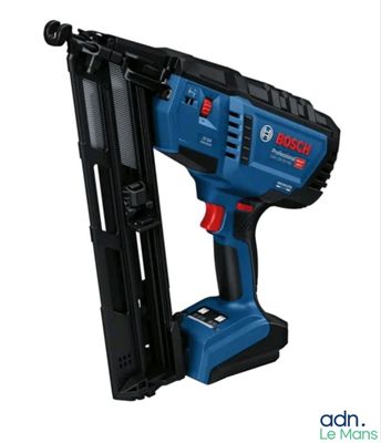 a close up of a cord nailer with a nail gun
