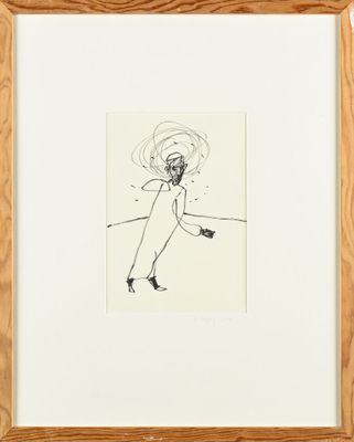 l'image d'un dessin représentant une femme avec un chapeau sur la tête