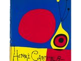 un livre sur lequel figure l'image d'un objet rouge et bleu