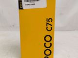 the back of a yellow box with a barcode on it
