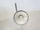 a white light that is on top of a white counter