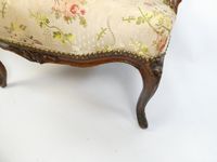 Fauteuil Louis XV dossier à la reine galbé, pieds cambrés, e… (photo 5)