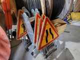 many different types of wires on a cart in a warehouse