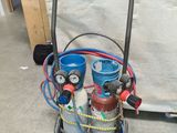 une image d'un chariot de propane contenant une bouteille de propane