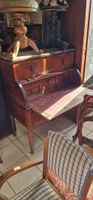 Bureau à cylindre en noyer dessus marbre. (photo 3)