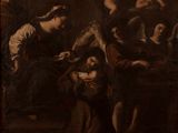 une image d'un tableau représentant une femme tenant un bébé dans ses bras