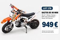 Moto cross enfant BASTOS BS 90 CC Mini, 4 temps, semi automa…