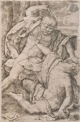 Lucas de Leyde (1494-1533) Caïn et Abel.