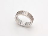 cartier 18k white gold and diamond ring
