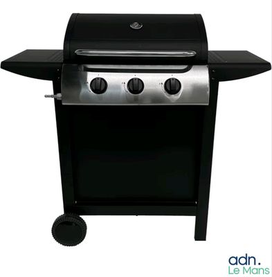 une image représentant un barbecue à gaz sur fond blanc