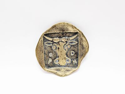 MAX LE VERRIER (1891-1973) Vide-poche circulaire en bronze d…