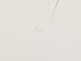 a drawing of a man riding a snowboard down a hill