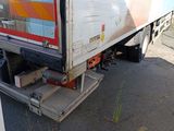 a truck that is parked on the side of the road
