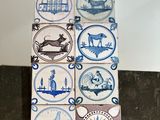 a lot of tiles that are on the table