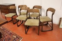 BAUMANN Suite de six chaises modèle Bémol ou dit "Traîneau" …