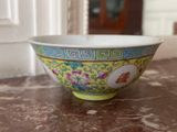a bowl that is sitting on a table in the room