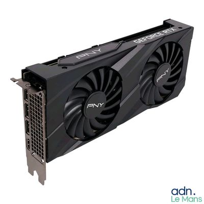 a close up of a video card with a fan on it