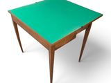 an image of a table with a green top on a white background