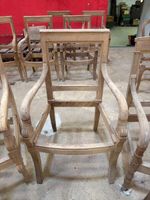 Suite de quatre bâtis de fauteuils en bois naturel, sans gar… (photo 4)