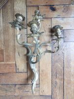 GRANDE APPLIQUE à cinq bras de lumière en bronze ciselé et d…