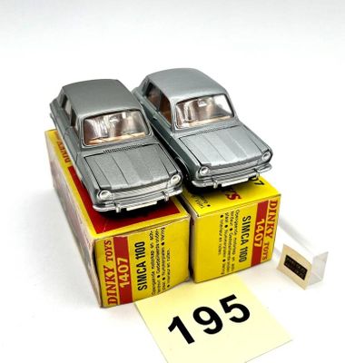 DINKY TOYS – France Réunion de 2 véhicules : -SIMCA 1100.