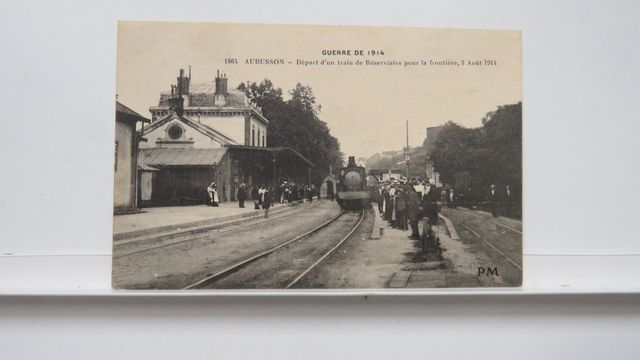 GFA : PM 1864. Aubusson. Départ d’un train de Réservistes pour la...