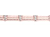 14k rose gold diamond bracelet