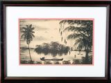a picture of a man in a boat on the water