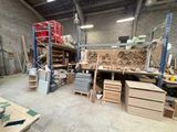 a picture of a large room with lots of wood