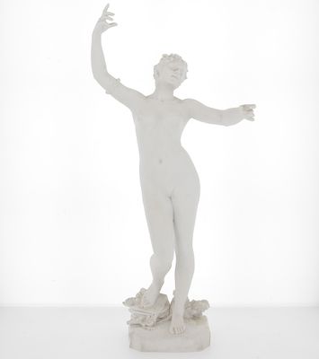 Felix CHARPENTIER (1858-1924) Le Chant Biscuit signé sur la …