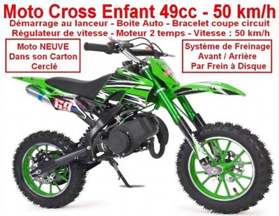 Moto Cross Enfant 49cc ( NEUVE dans son Carton Cerclé ) - Dé…