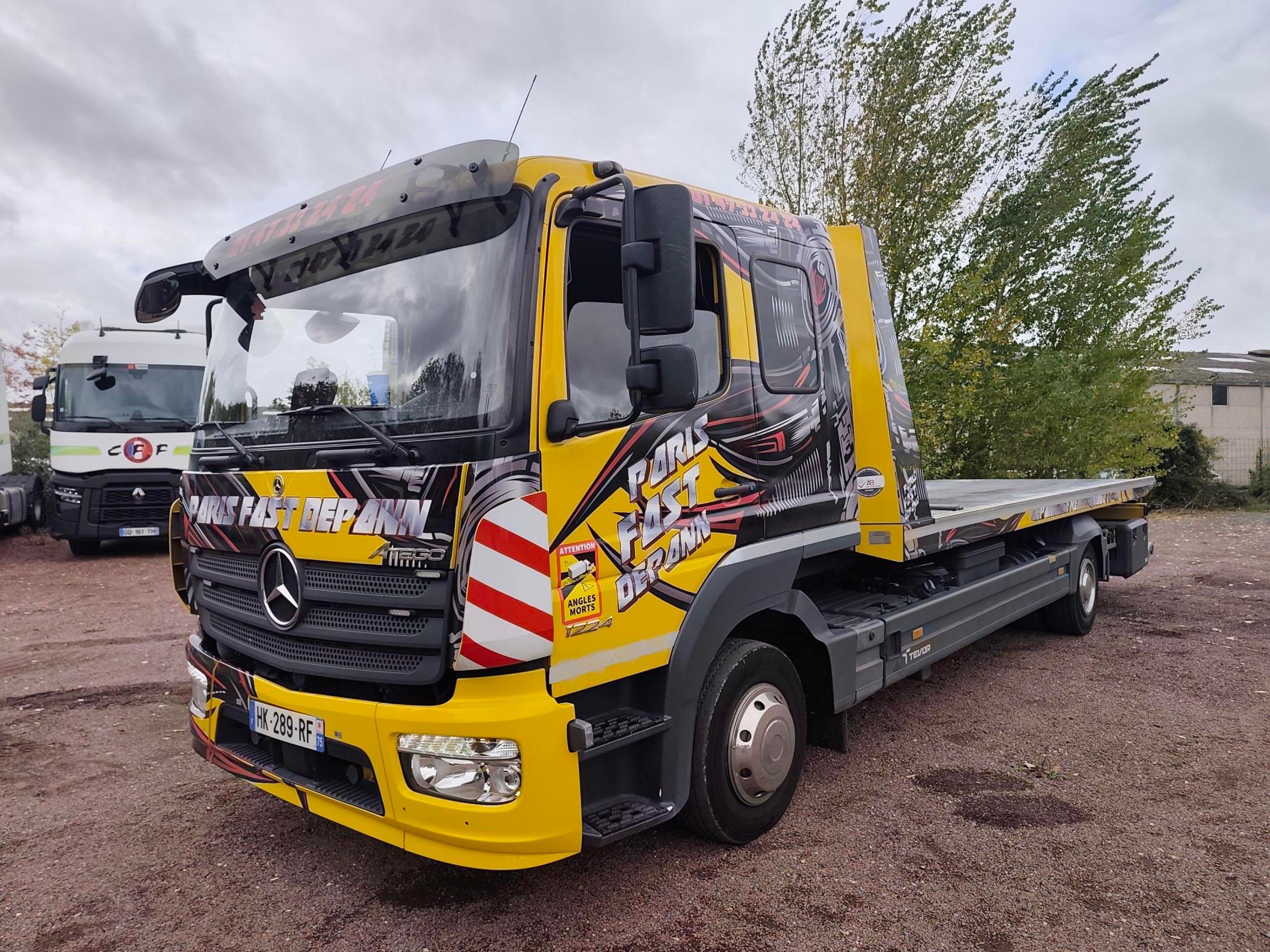 MERCEDES ATEGO 1224 LNR PLATEFORME HYDRAUL GALVA TEVOR ZP50-…