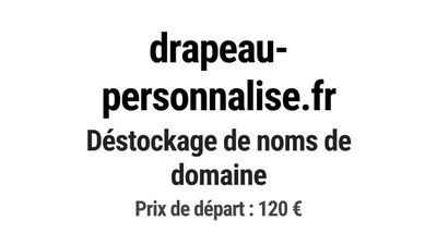 Nom de domaine drapeau-personnalise.