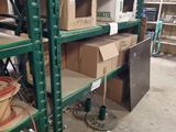 many boxes and boxes on the shelves in the warehouse